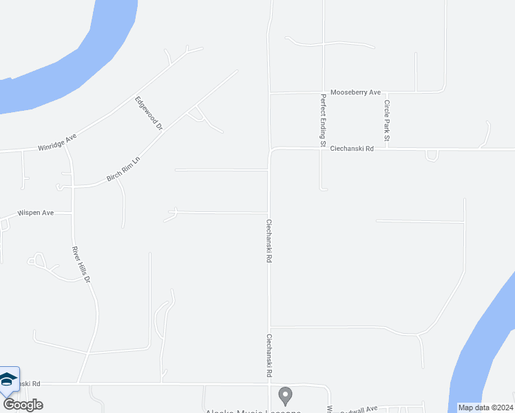 map of restaurants, bars, coffee shops, grocery stores, and more near 47063 Lexington Court in Kenai