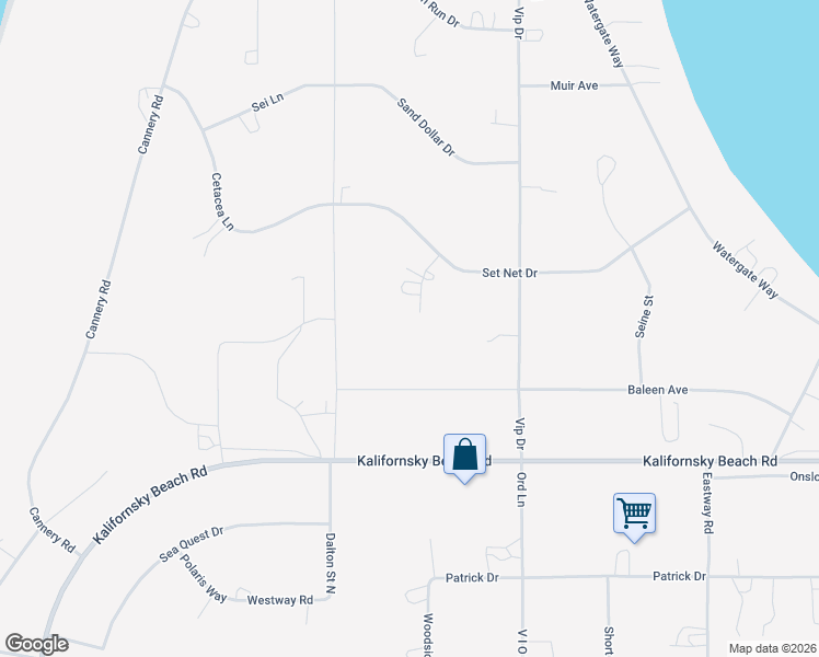 map of restaurants, bars, coffee shops, grocery stores, and more near 950 Baleen Avenue in Kenai