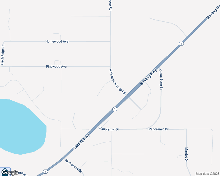 map of restaurants, bars, coffee shops, grocery stores, and more near 40089 West Robinson Loop Road in Sterling
