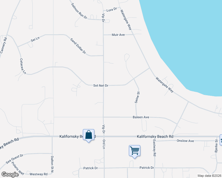 map of restaurants, bars, coffee shops, grocery stores, and more near 755 Set Net Drive in Kenai