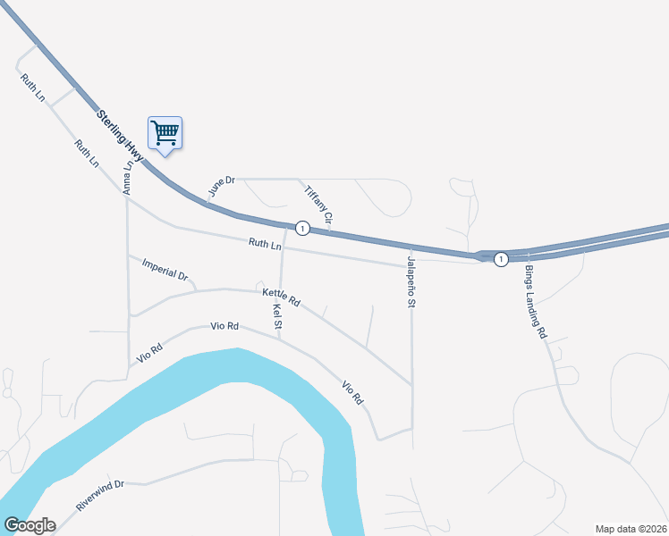 map of restaurants, bars, coffee shops, grocery stores, and more near 32391 Ruth Lane in Sterling