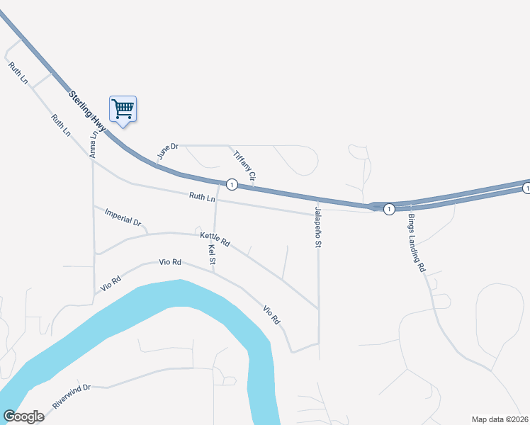 map of restaurants, bars, coffee shops, grocery stores, and more near 32391 Ruth Lane in Sterling