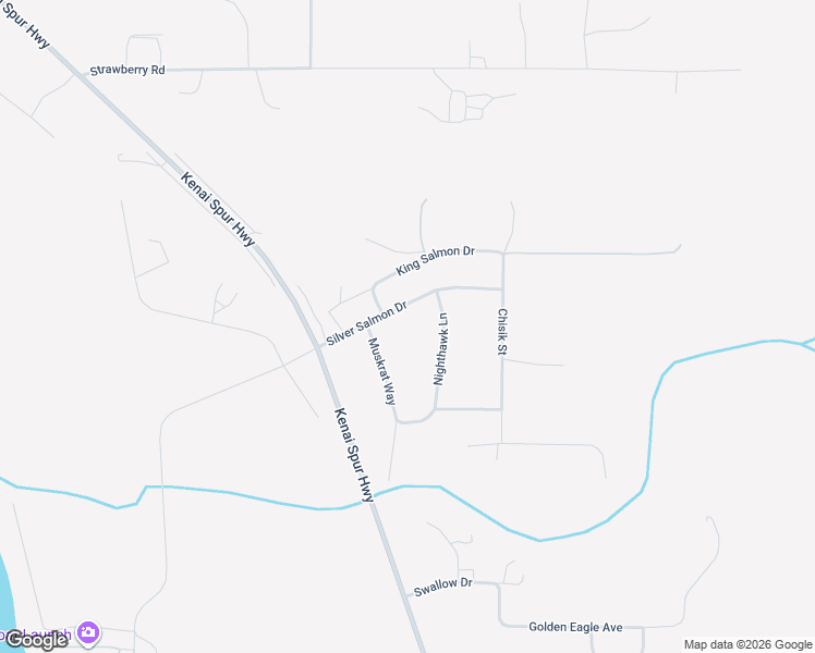 map of restaurants, bars, coffee shops, grocery stores, and more near 5120 Silver Salmon Drive in Kenai