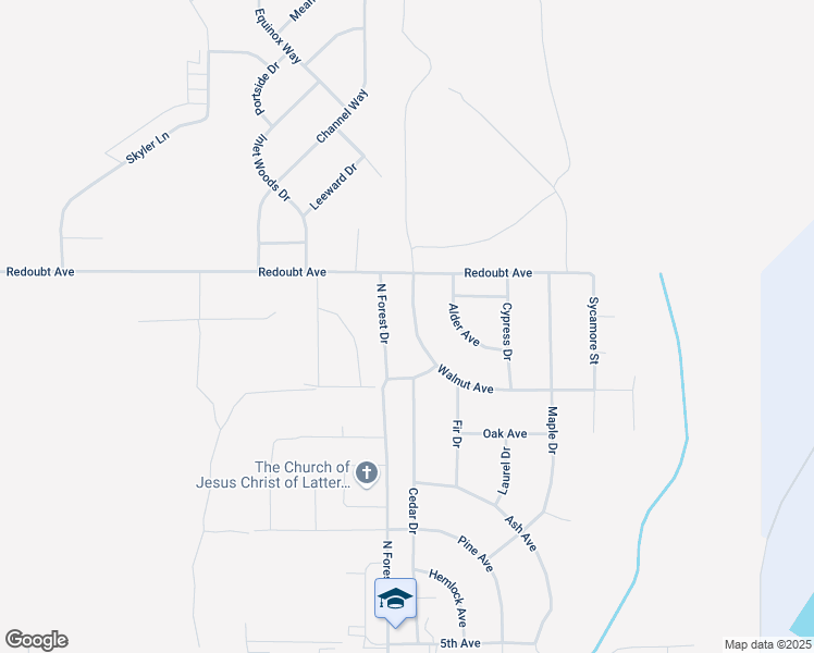 map of restaurants, bars, coffee shops, grocery stores, and more near 1131 Walnut Avenue in Kenai