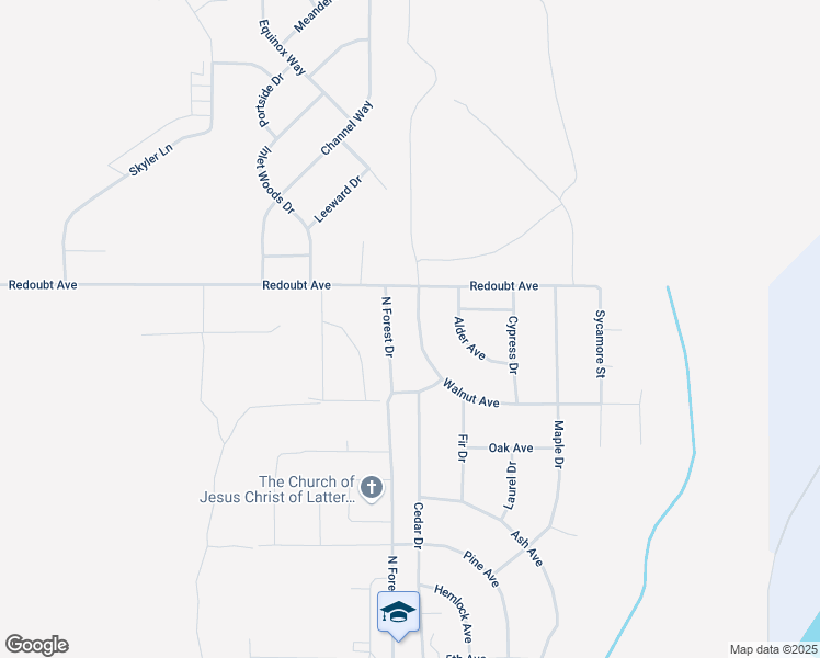 map of restaurants, bars, coffee shops, grocery stores, and more near 1131 Walnut Avenue in Kenai