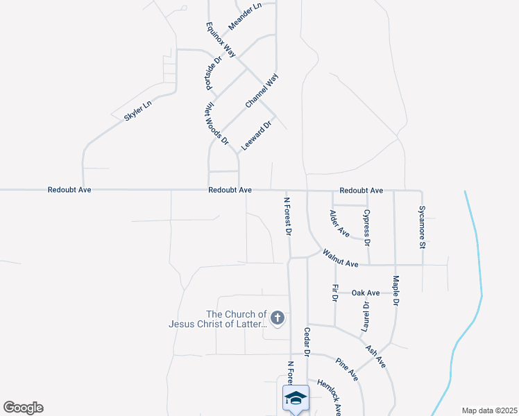 map of restaurants, bars, coffee shops, grocery stores, and more near 1550-1590 Redoubt Avenue in Kenai