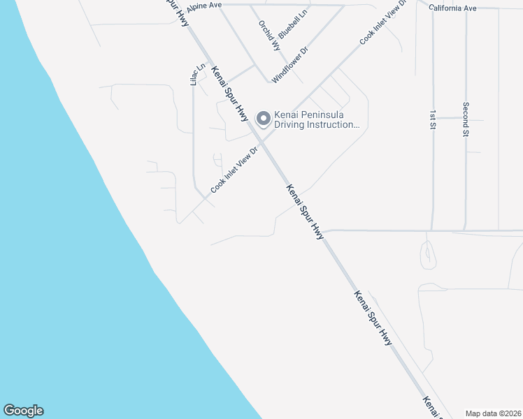 map of restaurants, bars, coffee shops, grocery stores, and more near 2819 Bryson Avenue in Kenai