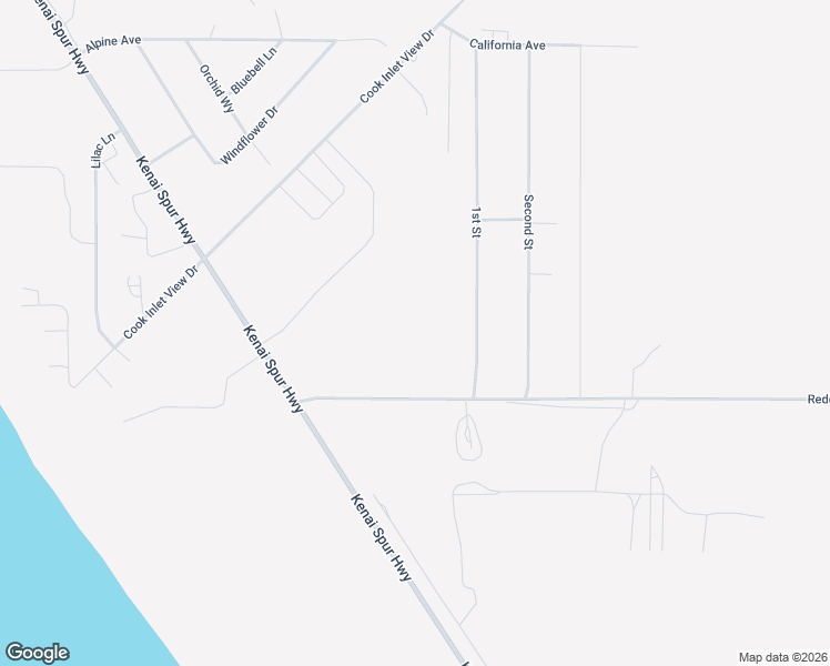 map of restaurants, bars, coffee shops, grocery stores, and more near 1014 Spur Drive in Kenai