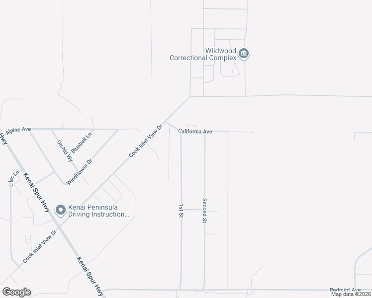 map of restaurants, bars, coffee shops, grocery stores, and more near 1104 Spur Drive in Kenai