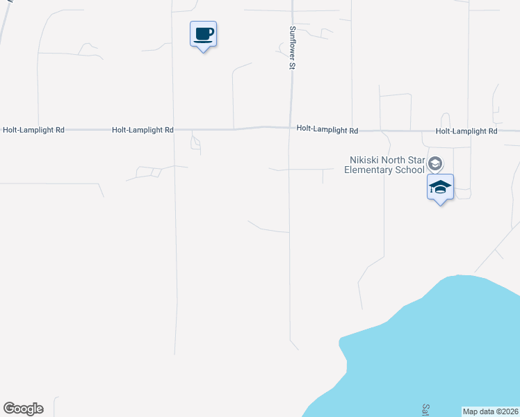 map of restaurants, bars, coffee shops, grocery stores, and more near 52619 Winndea Court in Kenai