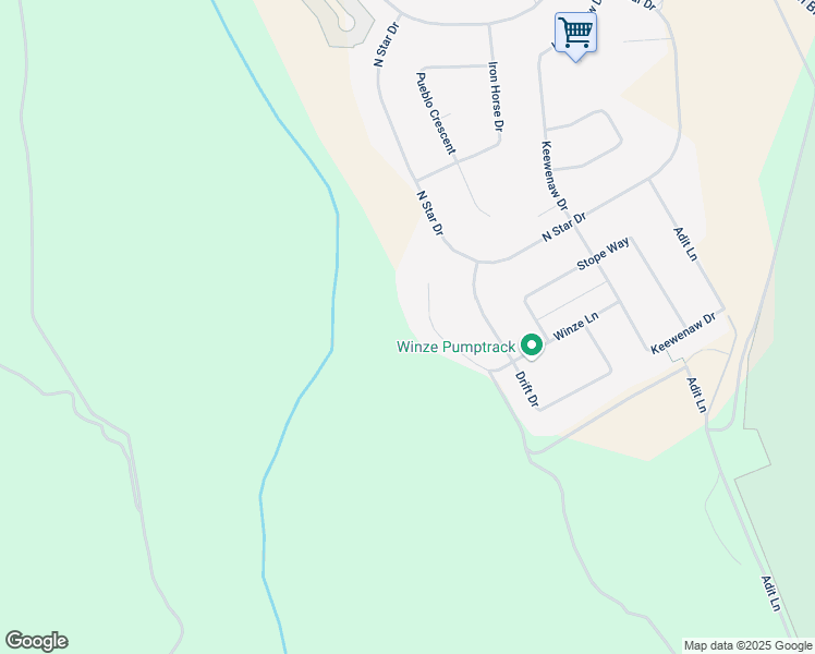 map of restaurants, bars, coffee shops, grocery stores, and more near 36 Winze Place in Whitehorse