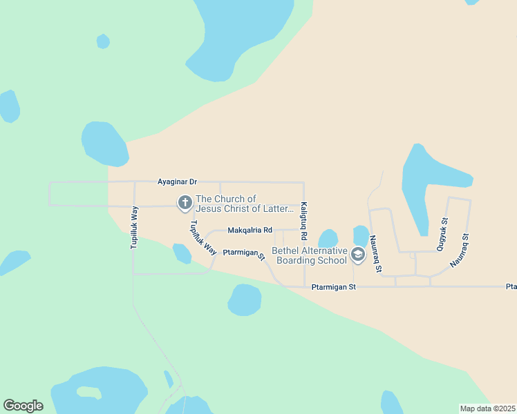 map of restaurants, bars, coffee shops, grocery stores, and more near 9212-9236 Makqalria Road in Bethel