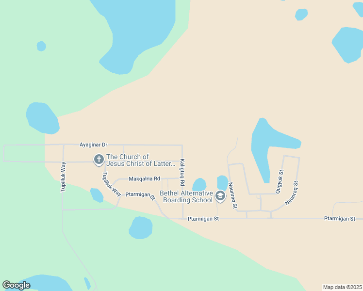 map of restaurants, bars, coffee shops, grocery stores, and more near 944 Ayaginar Drive in Bethel