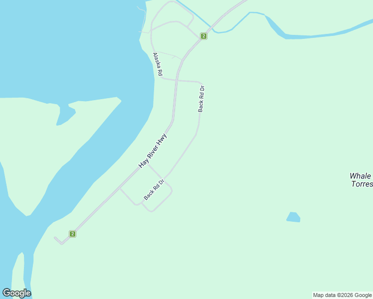 map of restaurants, bars, coffee shops, grocery stores, and more near Hay River Highway in Hay River