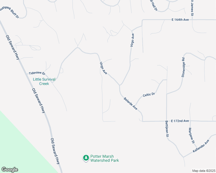 map of restaurants, bars, coffee shops, grocery stores, and more near 4926 Virgo Avenue in Anchorage