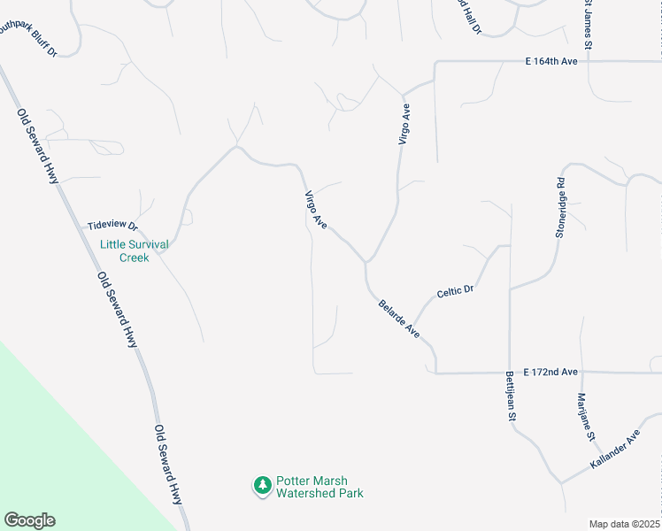 map of restaurants, bars, coffee shops, grocery stores, and more near 4926 Virgo Avenue in Anchorage