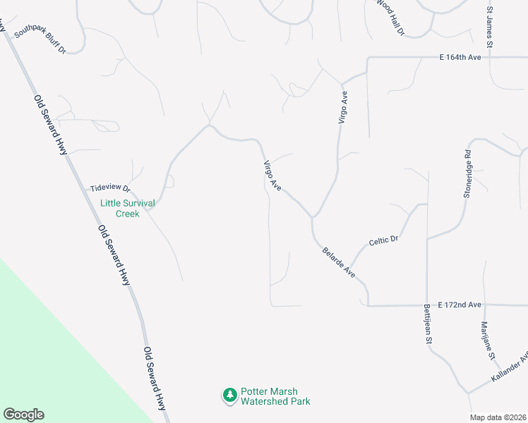 map of restaurants, bars, coffee shops, grocery stores, and more near 16846 Feodosia Drive in Anchorage