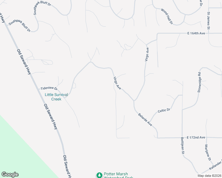 map of restaurants, bars, coffee shops, grocery stores, and more near 16846 Feodosia Drive in Anchorage