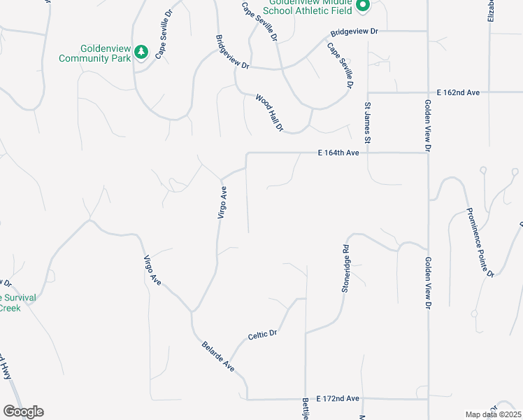 map of restaurants, bars, coffee shops, grocery stores, and more near 16547 Betty Street in Anchorage