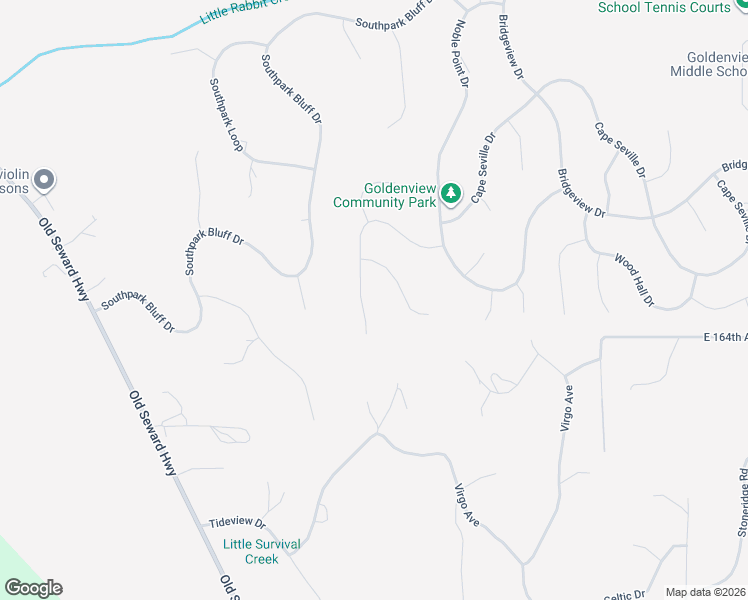 map of restaurants, bars, coffee shops, grocery stores, and more near 4617 Sydney Park Circle in Anchorage