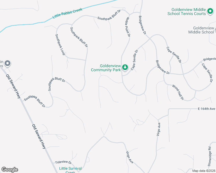 map of restaurants, bars, coffee shops, grocery stores, and more near 4617 Sydney Park Circle in Anchorage