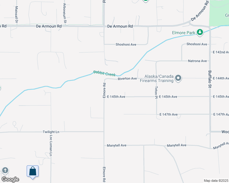 map of restaurants, bars, coffee shops, grocery stores, and more near 4300 East 145th Avenue in Anchorage
