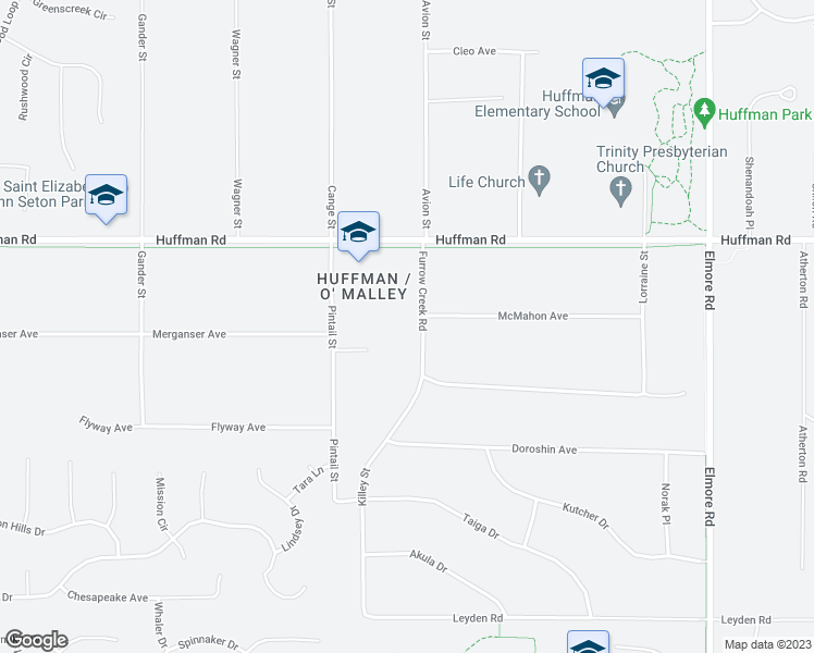 map of restaurants, bars, coffee shops, grocery stores, and more near 12600 Furrow Creek Road in Anchorage