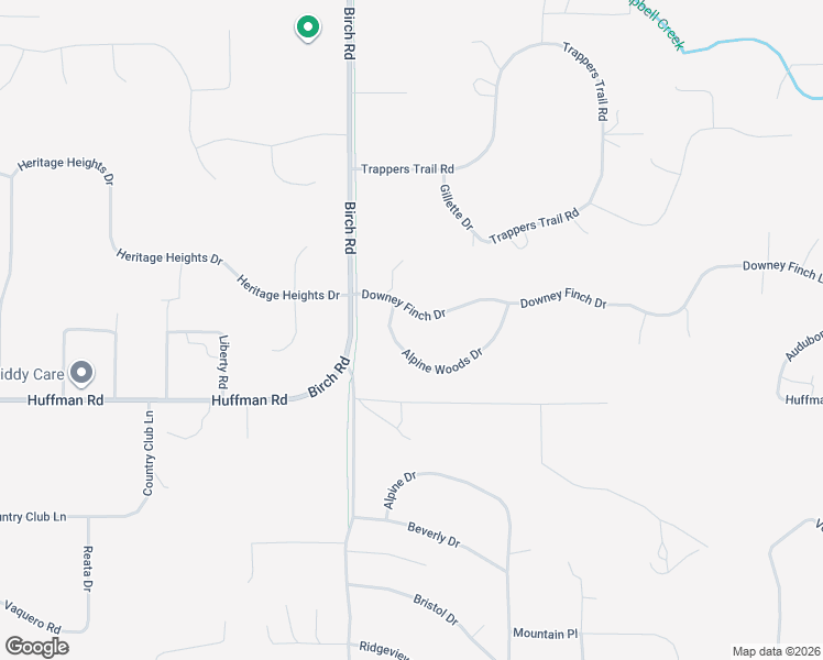 map of restaurants, bars, coffee shops, grocery stores, and more near 5801 Alpine Woods Drive in Anchorage