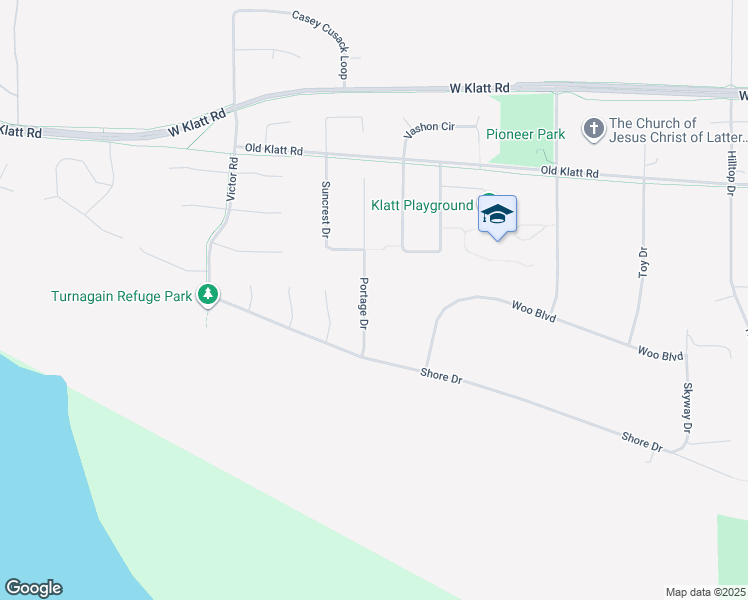map of restaurants, bars, coffee shops, grocery stores, and more near 12031 Portage Drive in Anchorage