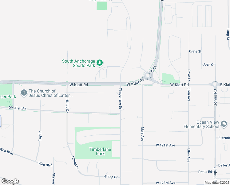 map of restaurants, bars, coffee shops, grocery stores, and more near 811 Allison Circle in Anchorage