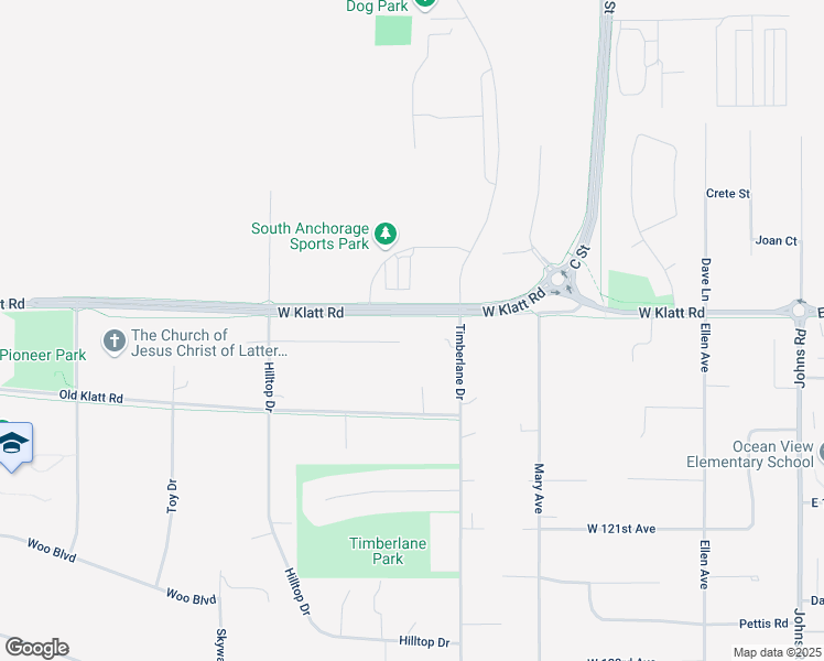 map of restaurants, bars, coffee shops, grocery stores, and more near 811 Allison Circle in Anchorage