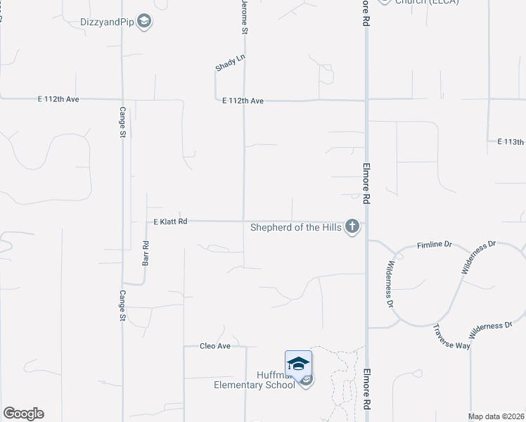 map of restaurants, bars, coffee shops, grocery stores, and more near 3825 East Klatt Road in Anchorage