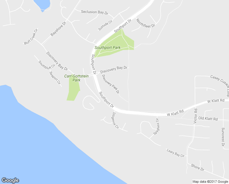 map of restaurants, bars, coffee shops, grocery stores, and more near 11548 Discovery Park Drive in Anchorage