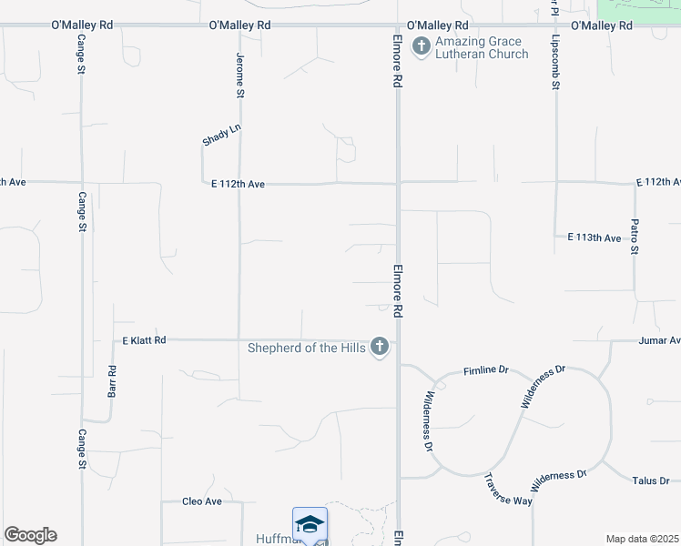map of restaurants, bars, coffee shops, grocery stores, and more near 11448 Elmore Road in Anchorage