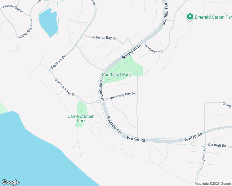 map of restaurants, bars, coffee shops, grocery stores, and more near 11461 Discovery Park Drive in Anchorage