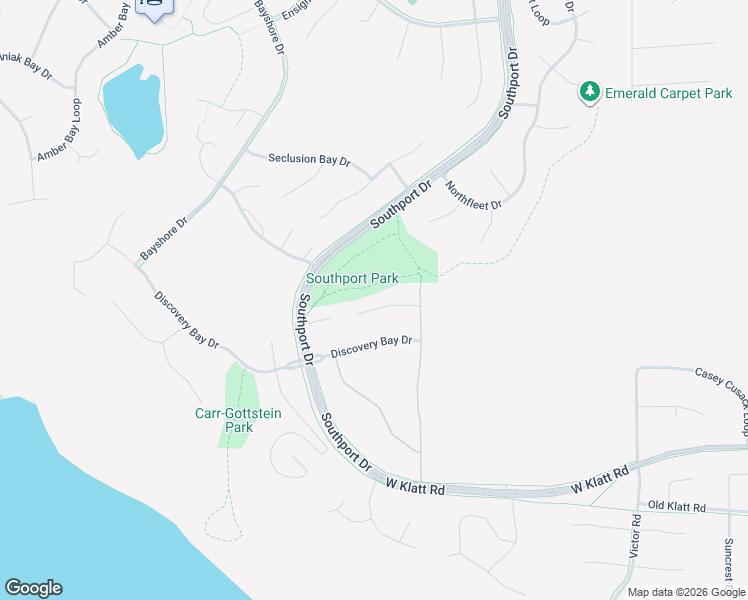 map of restaurants, bars, coffee shops, grocery stores, and more near 11305 Discovery View Drive in Anchorage