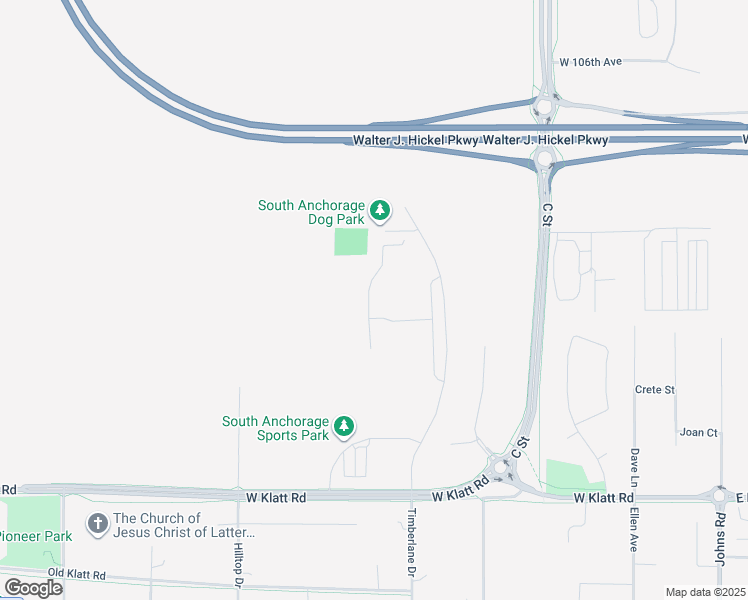 map of restaurants, bars, coffee shops, grocery stores, and more near 10998 O'Malley Road in Anchorage