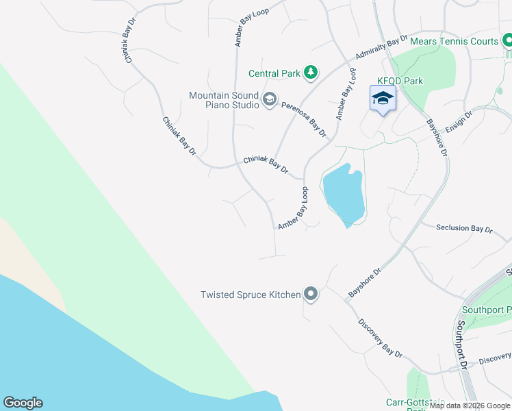 map of restaurants, bars, coffee shops, grocery stores, and more near 3890 Amber Bay Loop in Anchorage