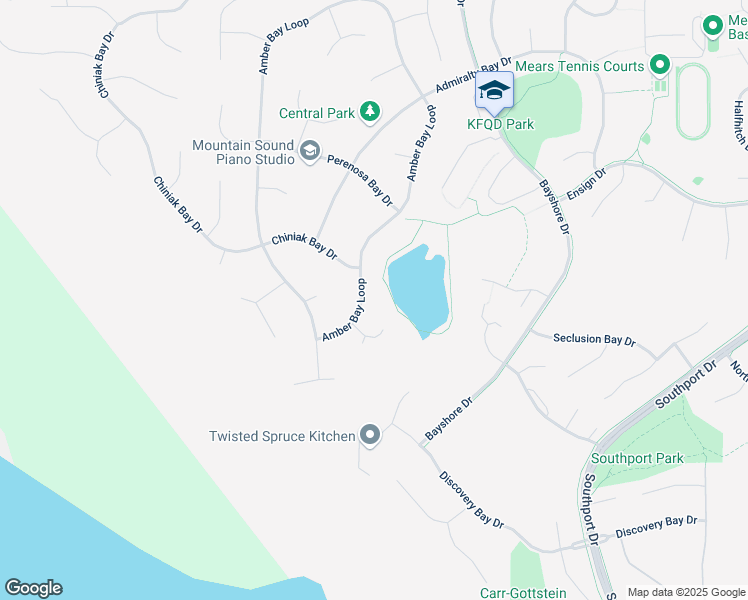 map of restaurants, bars, coffee shops, grocery stores, and more near 3011 Amber Bay Loop in Anchorage