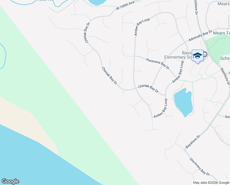 map of restaurants, bars, coffee shops, grocery stores, and more near 3801 Chiniak Bay Drive in Anchorage