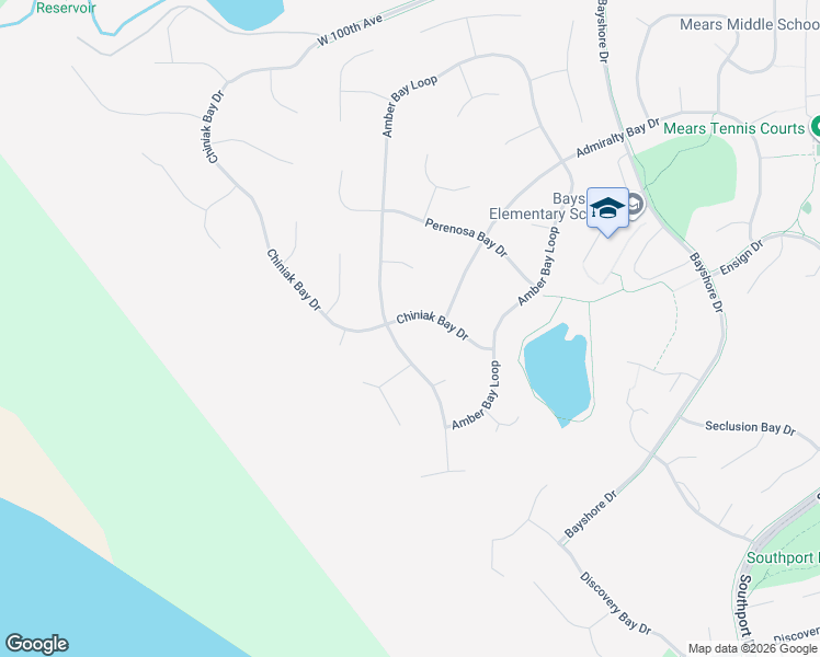 map of restaurants, bars, coffee shops, grocery stores, and more near 3811 Amber Bay Loop in Anchorage