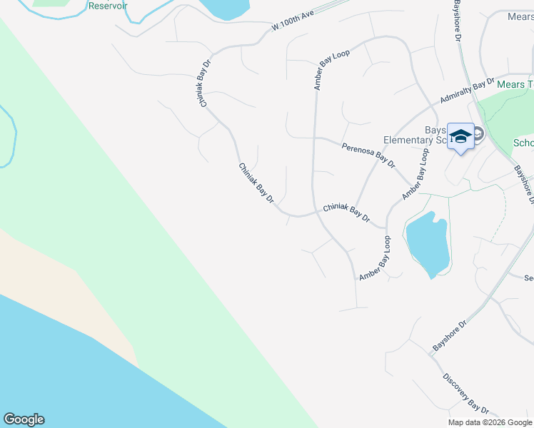 map of restaurants, bars, coffee shops, grocery stores, and more near 3801 Chiniak Bay Drive in Anchorage