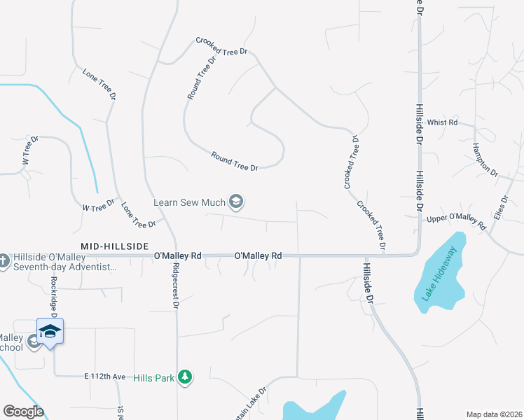 map of restaurants, bars, coffee shops, grocery stores, and more near 6770 Round Tree Drive in Anchorage