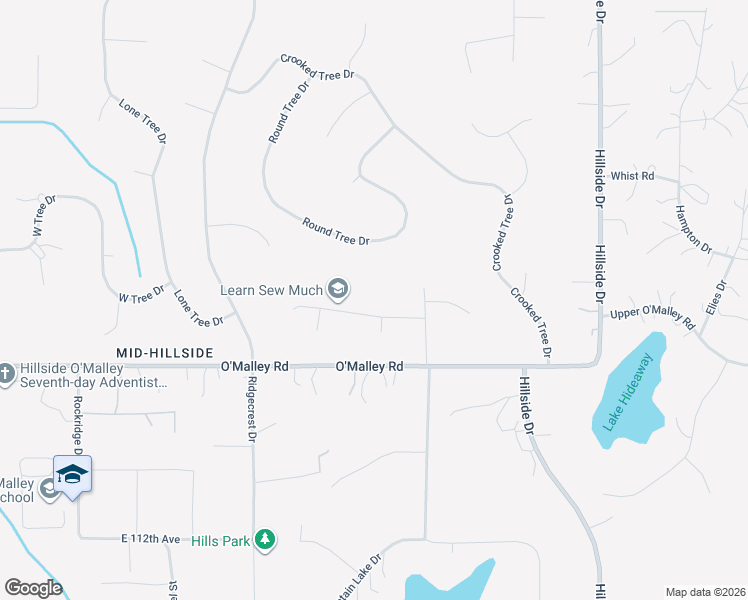 map of restaurants, bars, coffee shops, grocery stores, and more near 6770 Round Tree Drive in Anchorage