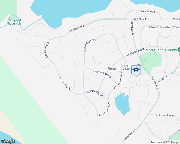 map of restaurants, bars, coffee shops, grocery stores, and more near 3610 Perenosa Bay Drive in Anchorage