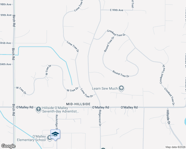 map of restaurants, bars, coffee shops, grocery stores, and more near 6680 Round Tree Dr in Anchorage
