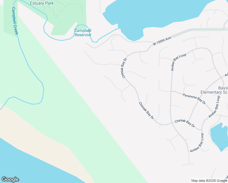 map of restaurants, bars, coffee shops, grocery stores, and more near 10360 Prince William Circle in Anchorage