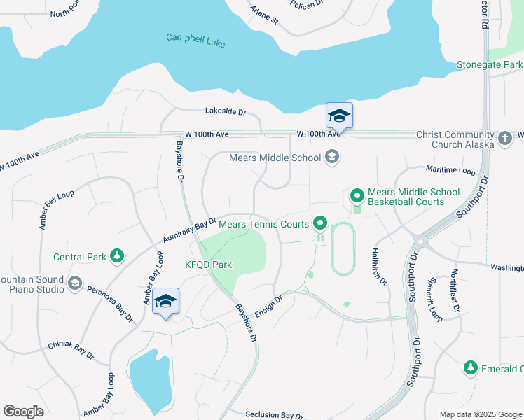 map of restaurants, bars, coffee shops, grocery stores, and more near 3001 Bettles Bay Loop in Anchorage
