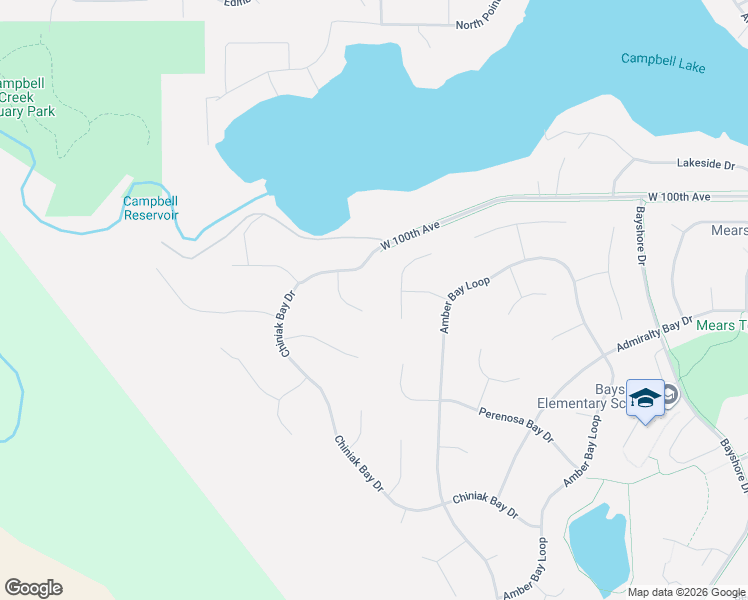 map of restaurants, bars, coffee shops, grocery stores, and more near 10177 Voyager Circle in Anchorage