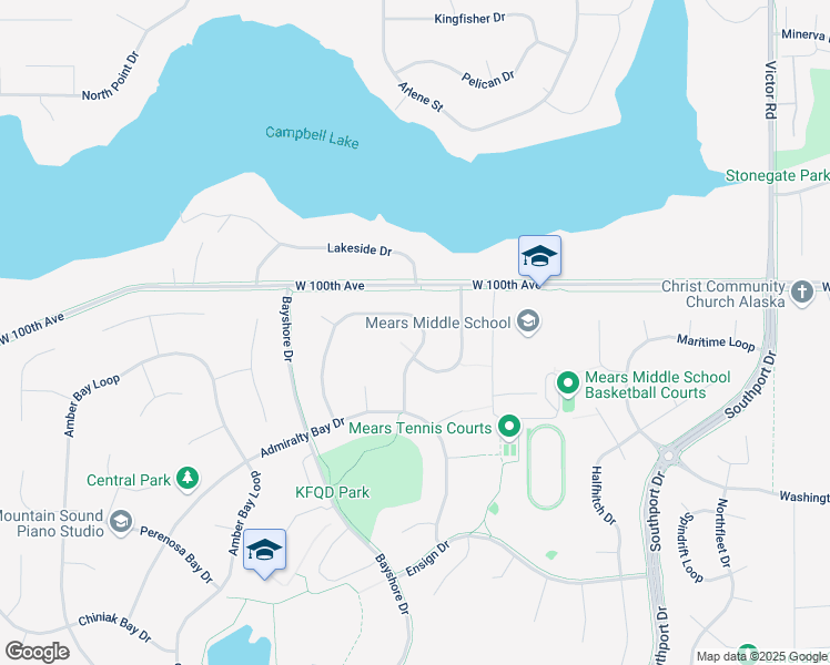 map of restaurants, bars, coffee shops, grocery stores, and more near 3050 Bettles Bay Loop in Anchorage